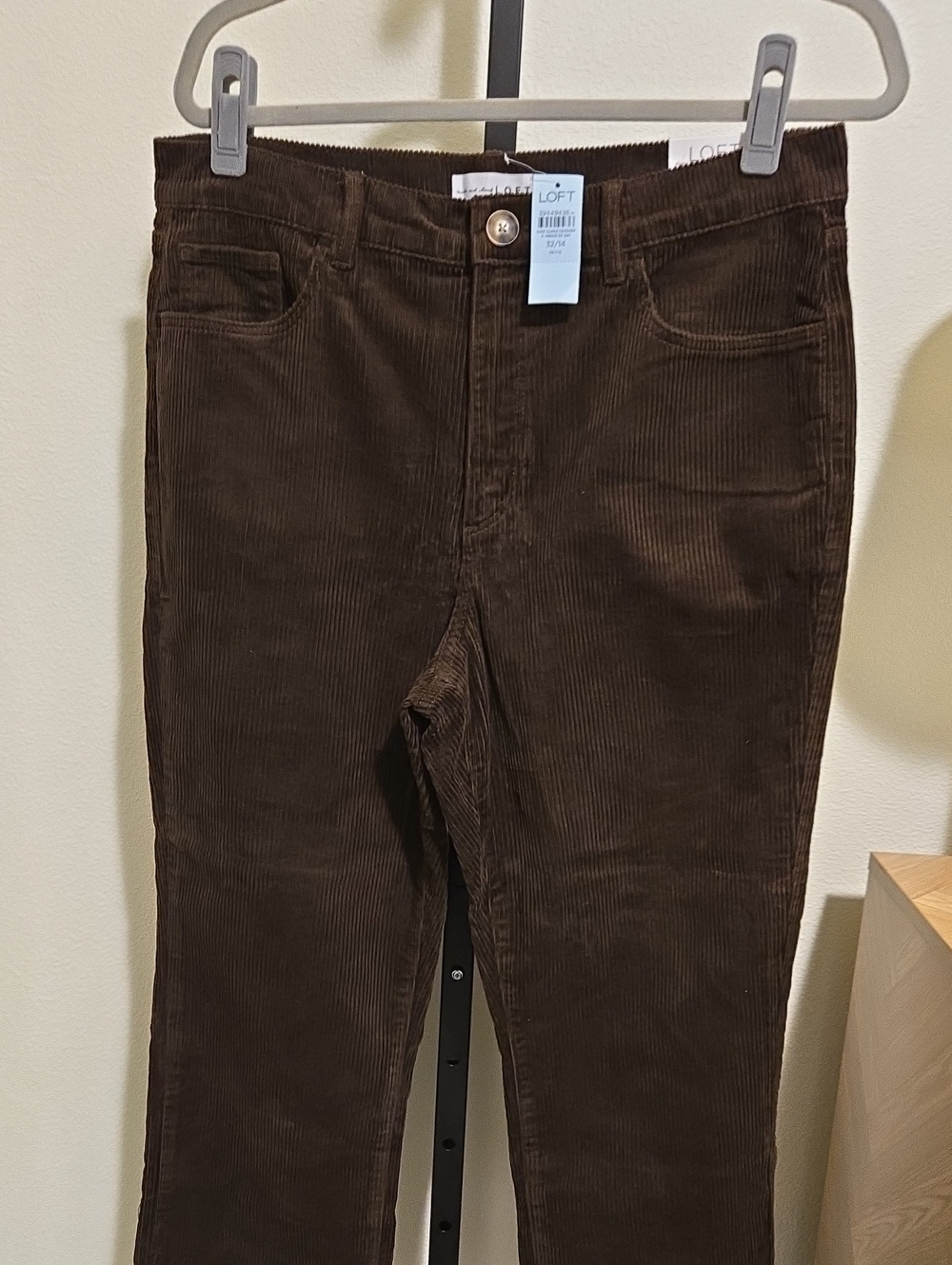 LOFT Petite The Straight Corduroy Pants NWT